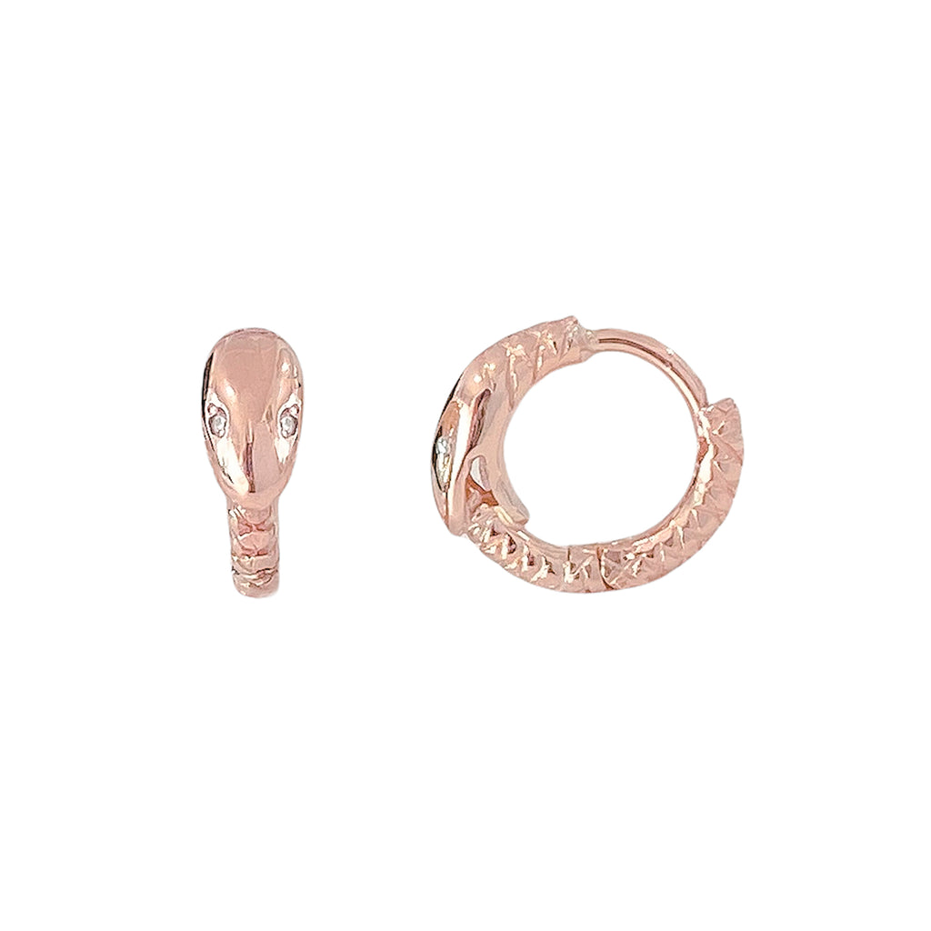 GIVA 925 Sterling Silver Rose Gold Snake Hoop Earrings | Hoops to Gift  Women & Girls | With Certificate of Authenticity and 925 Stamp | 6 Month  Warranty* : Amazon.in: Jewellery